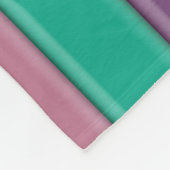 虹のストライプ渦 フリースブランケット (角)