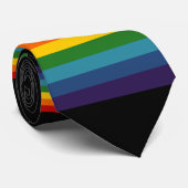 虹のストライプ ネクタイ (ロール)