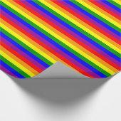 虹のストライプ ラッピングペーパー (角)