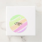 虹のストリペスウォーターカラーラインあなたのモノグラムを追加 フェイバータグ (インサイチュ)