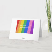 虹のセレニティ祈りのカード（虹のテキスト付き） カード (裏面)