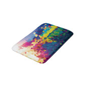 虹のタイル バスマット (アングル)