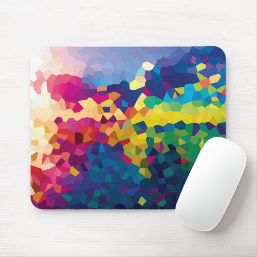 虹のタイル マウスパッド (マウス)