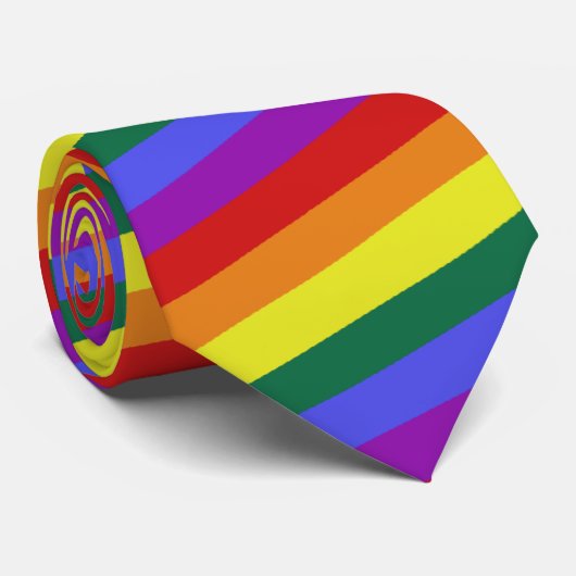 虹のタイ ネクタイ (ロール)