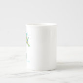 虹のタツノオトシゴのマグ ボーンチャイナマグカップ (正面)