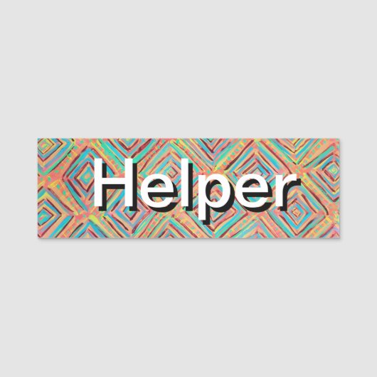 虹のダイヤモンドの絵画 名札 (正面)