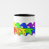 虹のダックスフント マグカップ (中央)