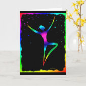 虹のダンサー1 カード (黄色い花)
