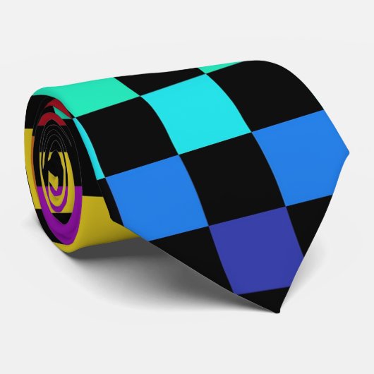 虹のチェス ネクタイ (ロール)