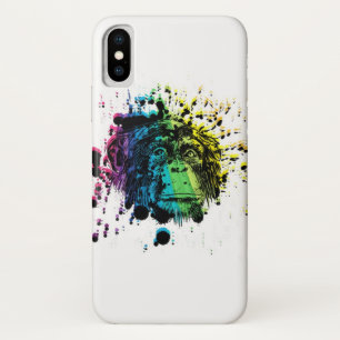 虹のチンパンジー iPhone X ケース