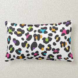 虹のチータのプリントの装飾用クッション ランバークッション