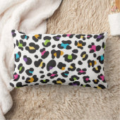 虹のチータのプリントの装飾用クッション ランバークッション (ブランケット)