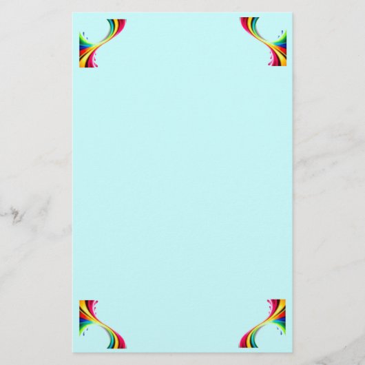 虹のツイスト 便箋 (正面)