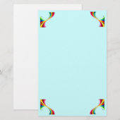 虹のツイスト 便箋 (正面/裏面)