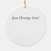 虹のディスコの球の鏡のオーナメント セラミックオーナメント (裏面)