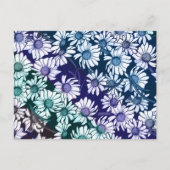 虹のデイジー花柄の春 ポストカード (正面)