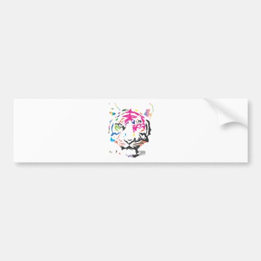 虹のトラ バンパーステッカー (正面)