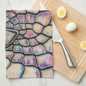 虹のドラゴン キッチンタオル (四つ折り)