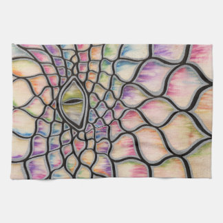 虹のドラゴン キッチンタオル