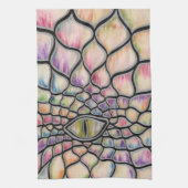 虹のドラゴン キッチンタオル (縦)