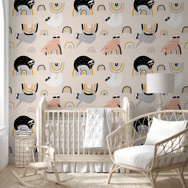 虹のナマケモノ 壁紙 (キッズ)