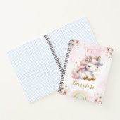 虹のノートと魔法のユニコーン ノートブック (内部)