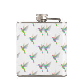 虹のハミングバーズパターン フラスク (裏面)