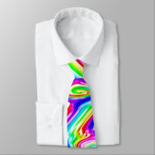 虹のハリケーンのはっきりしたな多色刷りのタイ ネクタイ (タイ)