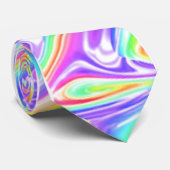 虹のハリケーンの黙した多色刷りのタイ ネクタイ (ロール)