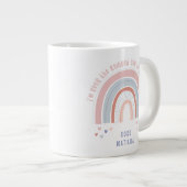 虹のハートかわいい教室のバレンタインデー ジャンボコーヒーマグカップ (正面右)