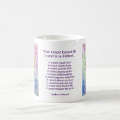 虹のハートがでコーヒーのマグカップを詩にできない コーヒーマグカップ (中央)