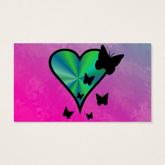 虹のハートと蝶 (裏面)