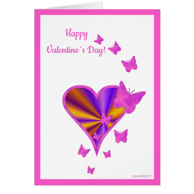 虹のハートと蝶 (正面)