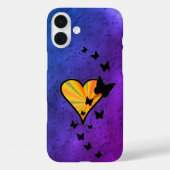 虹のハートと蝶 Case-Mate iPhoneケース (裏面)