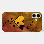 虹のハートと蝶 Case-Mate iPhoneケース (裏面 (横))