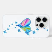 虹のハートと蝶 Case-Mate iPhoneケース (裏面 (横))