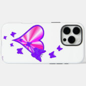 虹のハートと蝶 Case-Mate iPhoneケース (裏面 (横))