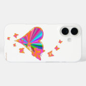 虹のハートと蝶 Case-Mate iPhoneケース (裏面 (横))
