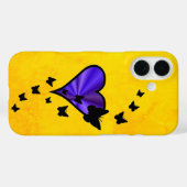 虹のハートと蝶 Case-Mate iPhoneケース (裏面 (横))