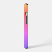 虹のハートと蝶 iPhone 15ケース (左側面)