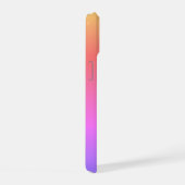 虹のハートと蝶 iPhone 15ケース (右側面)