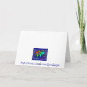 虹のハートのバレンタインデーカード(LGBTQ) シーズンカード (裏面)