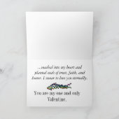 虹のハートのバレンタインデーカード(LGBTQ) シーズンカード (内部)