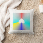 虹のハートの枕のエース クッション (Blanket)