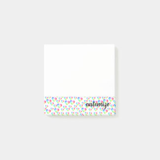 虹のハートの泡 ポストイット