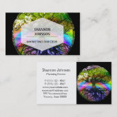 虹のハートの生命の樹 名刺 (正面/裏面)