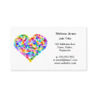 虹のハートの紙吹雪