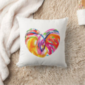 虹のハートジョイピロー クッション (ブランケット)