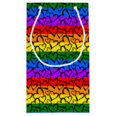 虹のハートパターン スモールペーパーバッグ (裏面)