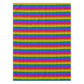 虹のハートパターン テーブルクロス (正面)